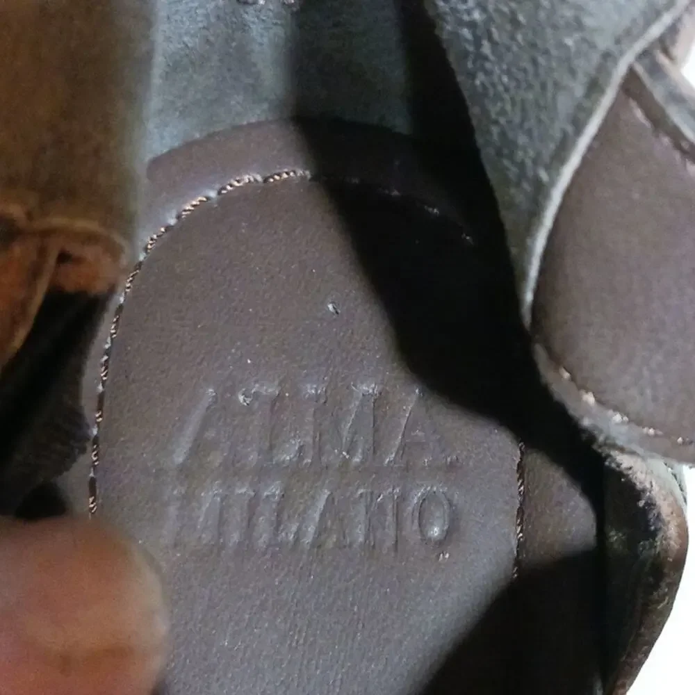 Alma Milano zip back ankle wrap sandals 38/7